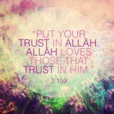 Trust in Allah!