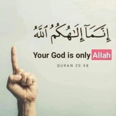 Allah is your unique God!