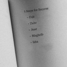 Steps for Success.