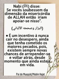 A Misericórdia de Allah.