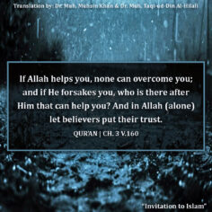 Trust solely Allah.