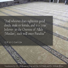 Faith in Allah and good deeds